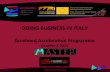 Nuvolab seminar for Accelmed 2014: "Doing Business in Italy"