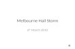 Melbourne Hailstorm March 6th 2010