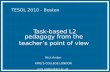 Task-based L2 pedagogy from the teacher’s point of view