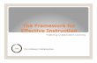 Overview of the Framework for Effective Instruction