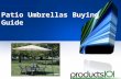 Patio umbrellas buying guide