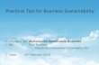 "Practical Tips for Business Sustainability" - Paul Buckley, Clouds Consultancy