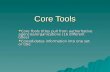 Core Tools Intro Storyboard