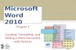 Microsoft Word Chapter 01