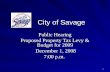2009 City of Savage Truth in Taxation presentation