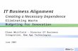 Creating A Necessary Dependence - IT Business Alignment