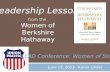 Leadership Lessons from the Women of Berkshire Hathaway