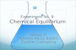 Expt 9-Chemical Equilibrium