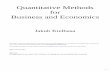 Quantitative Methods for Business and Economics (Jakub Kielbasa)