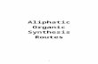 Aliphatic Organic Synthesis