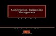 Construction Operations Management (Tony Baxendale)
