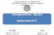 Protocollo diagnostico-terapeutico delle pancreatiti croniche/ricorrenti Dipartimento di Pediatria Università degli studi di Napoli Federico II TUTOR Dott.ssa.