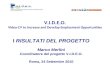 V.I.D.E.O. Video-CV to Increase and Develop Employment Opportunities I RISULTATI DEL PROGETTO Marco Merlini Coordinatore del progetto V.I.D.E.O. Roma,