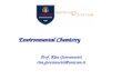 Prof. Rita Giovannetti rita.giovannetti@unicam.it Environmental Chemistry.