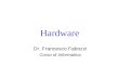 Hardware Dr. Francesco Fabozzi Corso di Informatica.