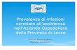 Prevalenza di infezioni correlate allassistenza nellAzienda Ospedaliera della Provincia di Lecco Dott.ssa Patrizia Monti Direttore Sanitario.