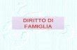 DIRITTO DI FAMIGLIA. Diritto di famiglia Rapporti familiari Filiazione Parentela Affinità Matrimonio.