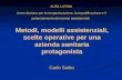 AUSL LATINA Linee di piano per la riorganizzazione, la riqualificazione e il potenziamento dei servizi assistenziali Carlo Saitto Metodi, modelli assistenziali,