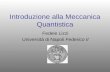 Introduzione alla Meccanica Quantistica Fedele Lizzi Università di Napoli Federico II.