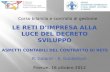Corso bilancio e controllo di gestione Firenze, 16 ottobre 2012 ASPETTI CONTABILI DEL CONTRATTO DI RETE R. Galardi – S. Guidantoni.