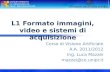 L1 Formato immagini, video e sistemi di acquisizione Corso di Visione Artificiale A.A. 2011/2012 Ing. Luca Mazzei mazzei@ce.unipr.it.