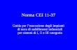 Norma CEI 11-37 Guida per lesecuzione degli impianti di terra di stabilimenti industriali per sistemi di I, II e III categoria.