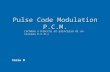 Pulse Code Modulation P.C.M. Corso M (Schema a blocchi di principio di un sistema P.C.M.)