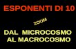 . ZOOM ZOOM ESPONENTI DI 10 DAL MICROCOSMO AL MACROCOSMO.