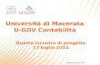 Www.cineca.it Quarto incontro di progetto 17 luglio 2014 Università di Macerata U-GOV Contabilità.