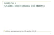 1 Lezione 9 Analisi economica del diritto ultimo aggiornamento 16 aprile 2010.