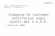Indagine di customer satisfation sugli utenti del S.U.A.P. Edizione 2004 U.O.C. Gestione servizi al pubblico e telematica Città di Monsummano Terme.