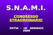 S.N.A.M.I. CONGRESSO STRAORDINARIO OSTIA - 10 GENNAIO 2009.
