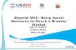 Beyond SMS Using Social Networks to Expand Access to Banking Services
