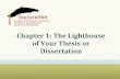 Chapter 1: The Lighthouse of Your Thesis/Dissertation