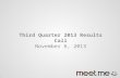 Third Quarter 2013 MeetMe Earnings Presentation