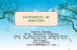 CATEGORIES OF ADOPTERS