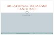Relational database language