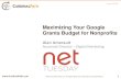 Maximizing your Google Grants budget for Nonprofits
