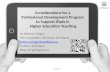 Considerations for an iPad Professional Development Conference