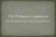 The philippine legislature