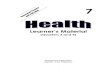 K TO 12 GRADE 7 LEARNING MODULE IN HEALTH (Q3-Q4)