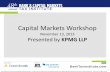 Kpmg   capital markets workshop