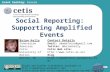 Social Reporting: Supporting Amplified Events