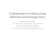 Collaborative writing using delicious and google docs