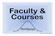 Faculty and courses