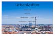 SCI 275 Week 4 Assignment - Urbanization