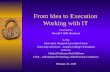 From Idea To Execution Denver University College Of Business 022310 - DP Harshman