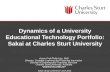 Dynamics of a University Educational Technology Portfolio: Sakai at Charles Sturt University