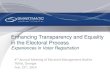 Enhancing Transparency and Equality in the Electoral Process