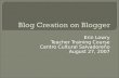 Blog Creation On Blogger